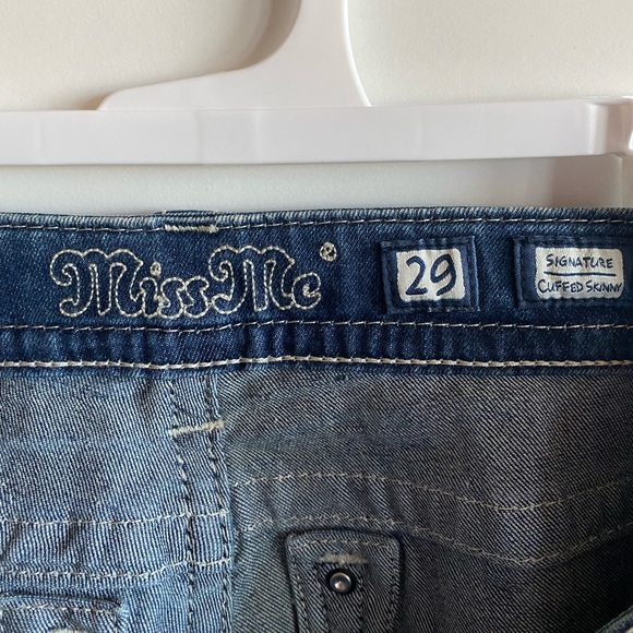 NWOT Miss Me Mid Rise Cuffed Skinny Jeans - Picture 5 of 5
